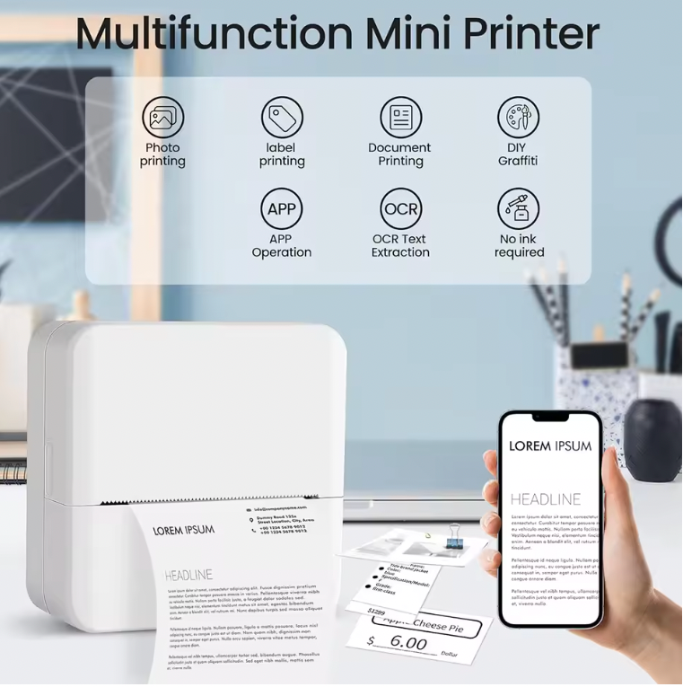 StudyPics™ Mini Bluetooth Printer